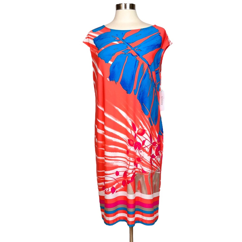 Chico’s Outlet Tropical Knee Length Dress